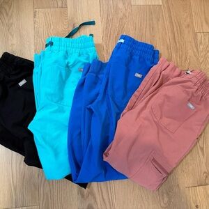 4 pairs figs scrub pants- joggers